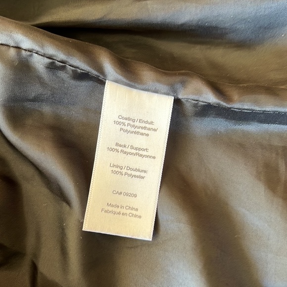 Dark blue simulated leather blazer - Picture 6 of 6